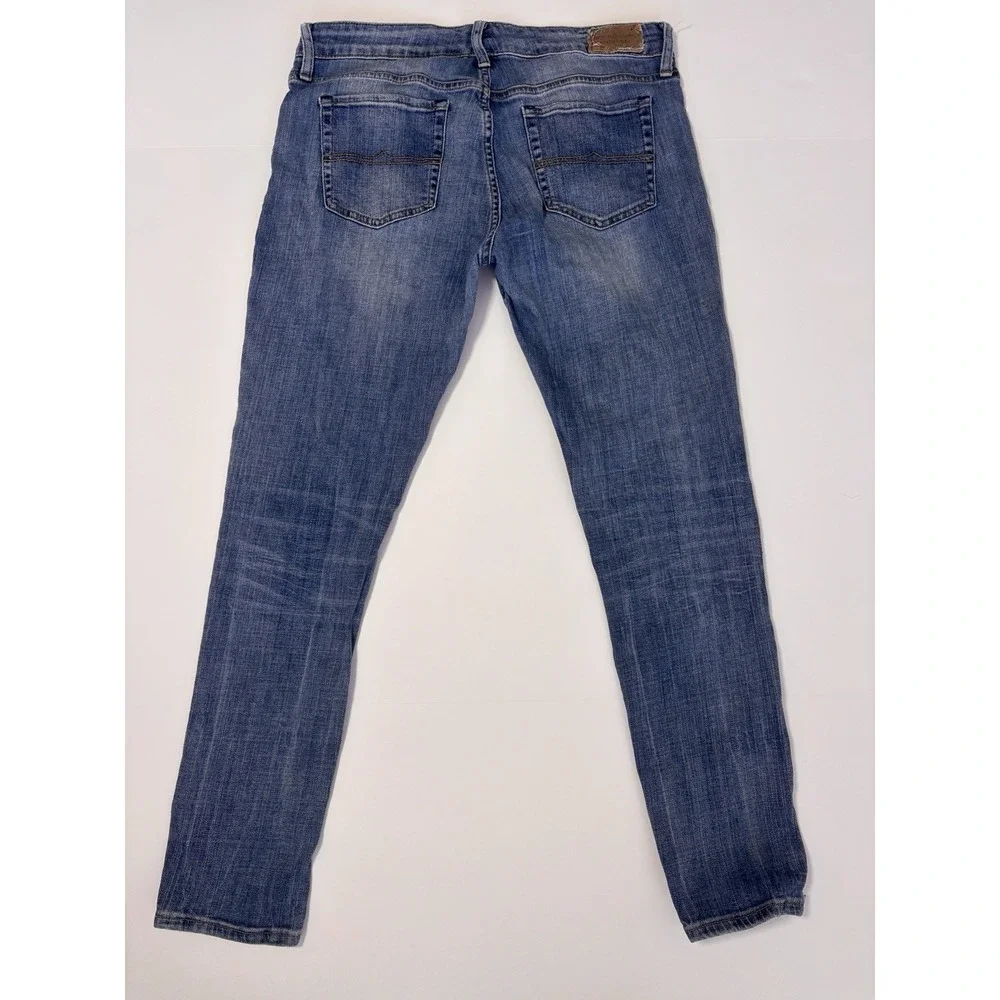 Denim & Supply Ralph Lauren Mens Skinny Jeans 32x30‎ Medium Wash Blue Distressed